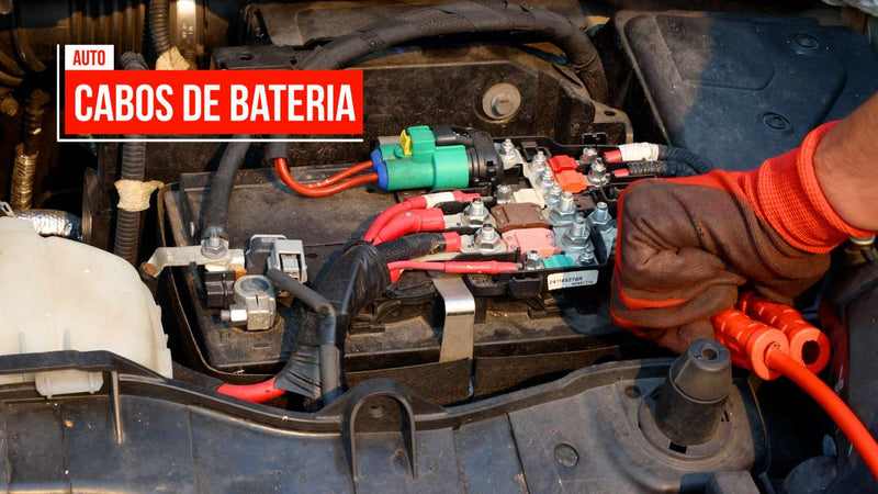 Cabos de Bateria 300A, 3m, 9mm2x9mm