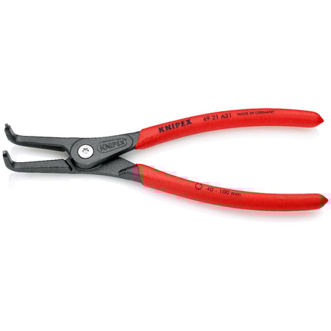Knipex (49 21 A31) Alicates de precisión para arandelas de retención externas en ejes.