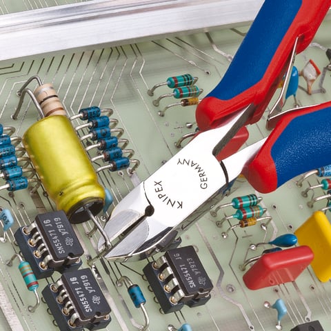 Knipex (77 02 120 H) Electronics Diagonal Cutter with carbide cutting edges