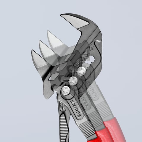 Alicate e chave Knipex (86 01 250) - Uma ferramenta multifuncional que combina um alicate e uma chave.