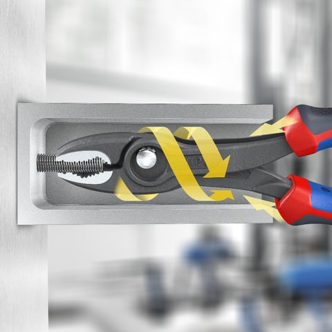 Alicates de agarre frontal y lateral TwinGrip de Knipex (82 02 150)