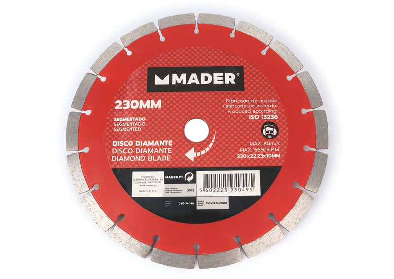 Diamond Blade, Segmented, 230mm - MADER®
