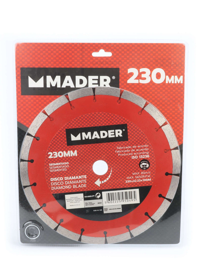 Diamond Blade, Segmented, 230mm - MADER®