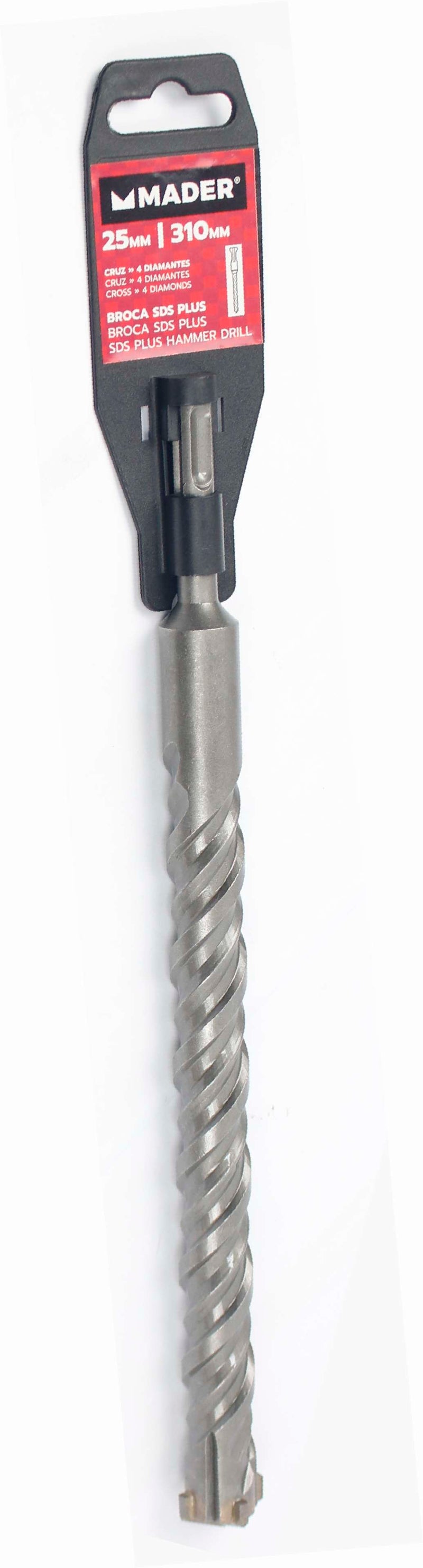 Broca para Betão SDS Plus, Cruz, 25x310mm