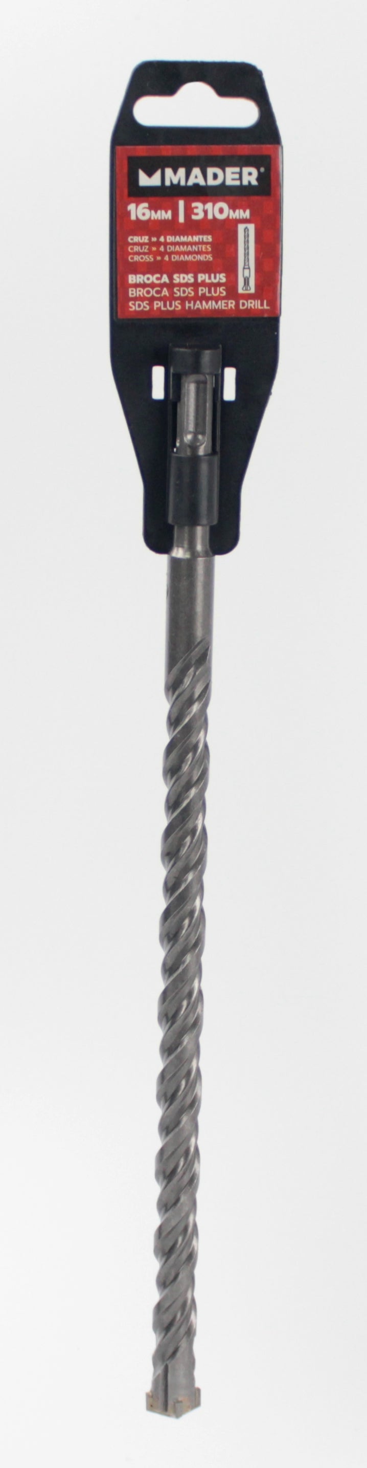Broca para Betão SDS Plus, Cruz, 18x310mm