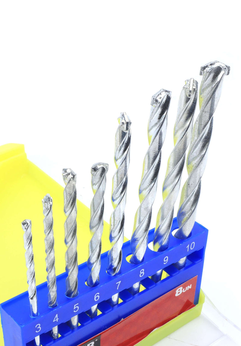 Juego de brocas con punta de diamante para hormigón, 8 unidades - MADER®