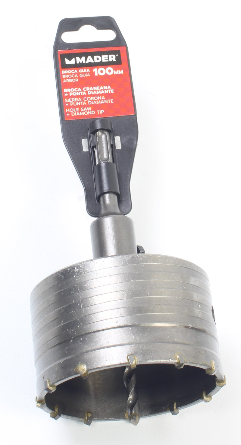 Broca Craneana Ponta Diamante, 100mm, com Broca Guia
