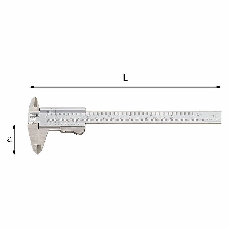 USAG (960) Vernier Caliper To 1/20 Mm