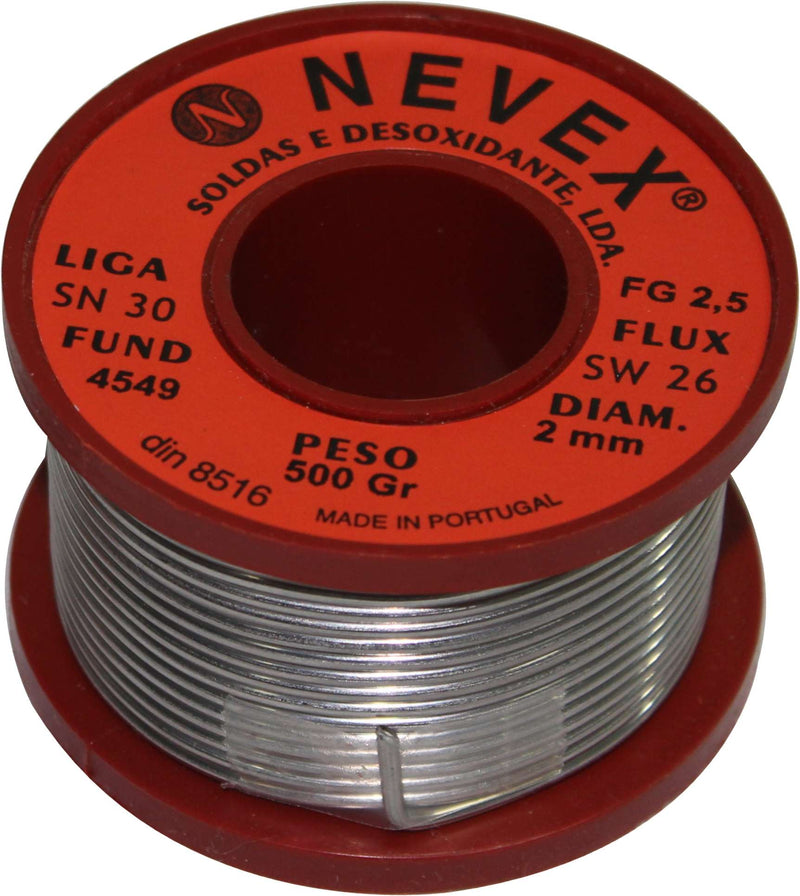Soldadura » Estaño con resina, Ø2 mm, 500 g - NEVEX®