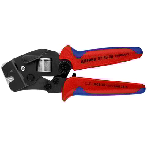 Knipex (97 53 09) Self-Adjusting Crimping Pliers for wire ferrules With front loading