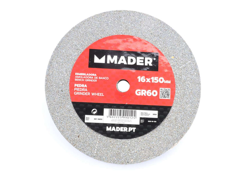 Piedra de afilar de disco GR60 de 150 mm para amoladora de banco - MADER®