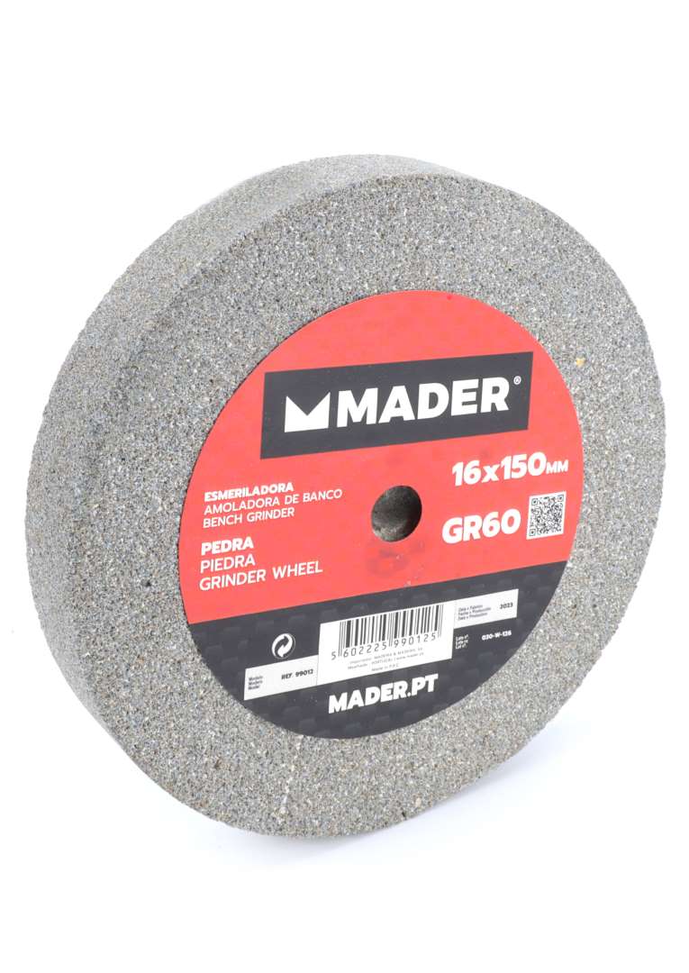 Piedra de afilar de disco GR60 de 150 mm para amoladora de banco - MADER®
