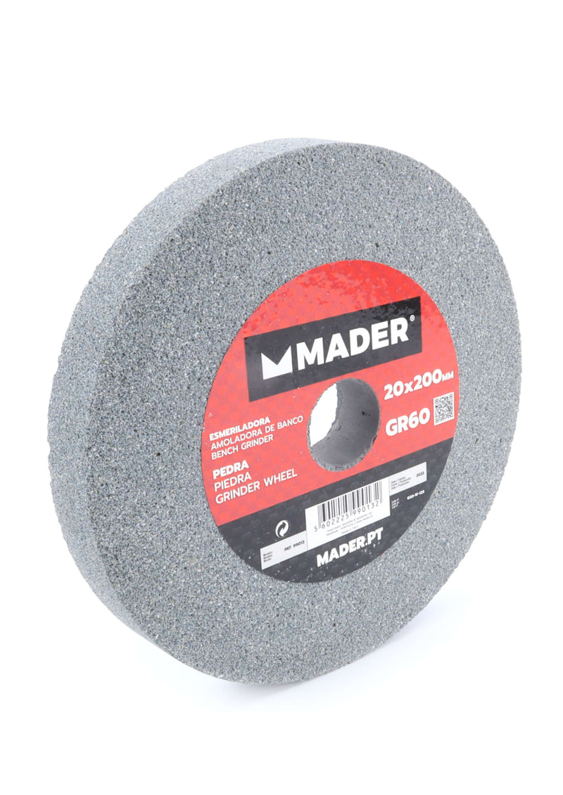 Piedra de afilar de disco GR60 de 200 mm para amoladora de banco - MADER®