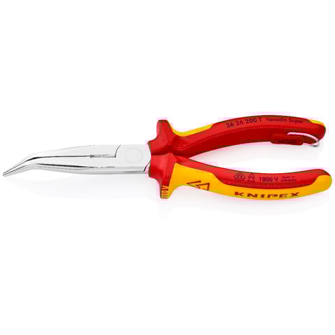 Knipex (26 26 200 T) Snipe Nose Side Cutting Pliers (Stork Beak Pliers)