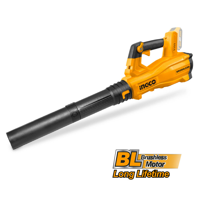 Soplador sin escobillas INGCO (CABLI204282) de 20 V + 2 baterías de 2 A + cargador