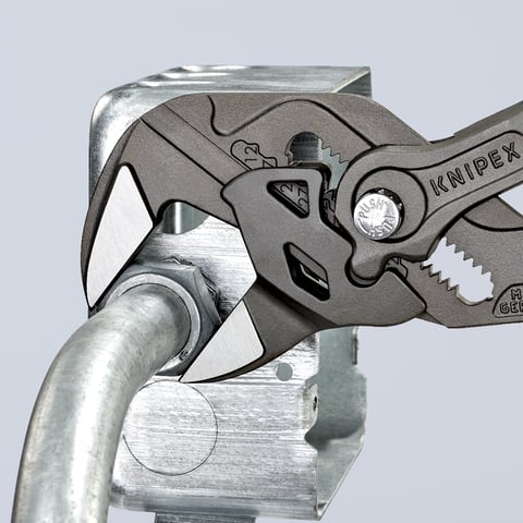 Alicate e chave Knipex (86 01 250) - Uma ferramenta multifuncional que combina um alicate e uma chave.