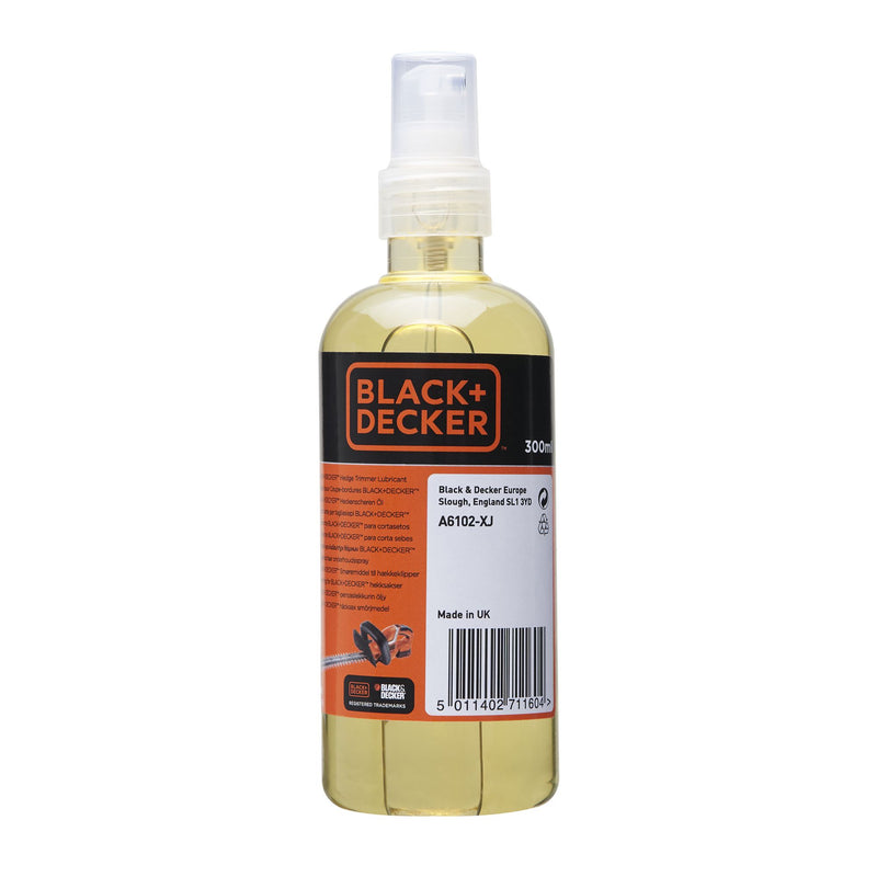 Black&amp;Decker (A6102-XJ) Spray lubricante y anticorrosivo universal para cortasetos 300ml
