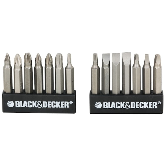 Juego de destornilladores y atornilladores alcalinos Black&Decker (A7073-XJ) (19 piezas)