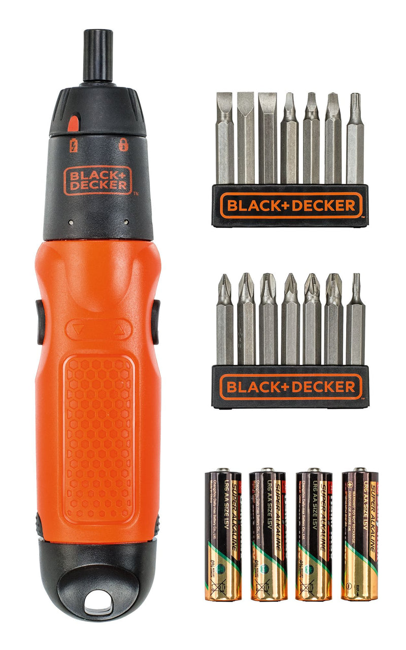 Black&Decker (A7073-XJ) Alkaline Screwdriver and Screwdriving Set (19 pc)