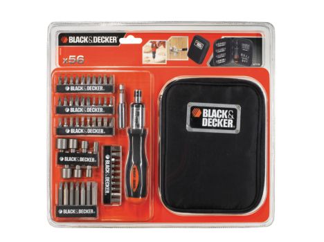 Black&Decker (A7104-XJ) Ratchet Screwdriver, Screwdriving Bits and Nutdriver Set (56 pc)