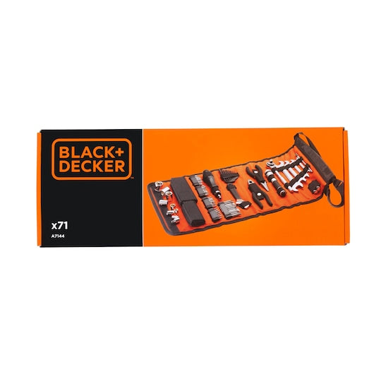 Juego de accesorios para automóviles Black&Decker (A7144-XJ) de 71 piezas