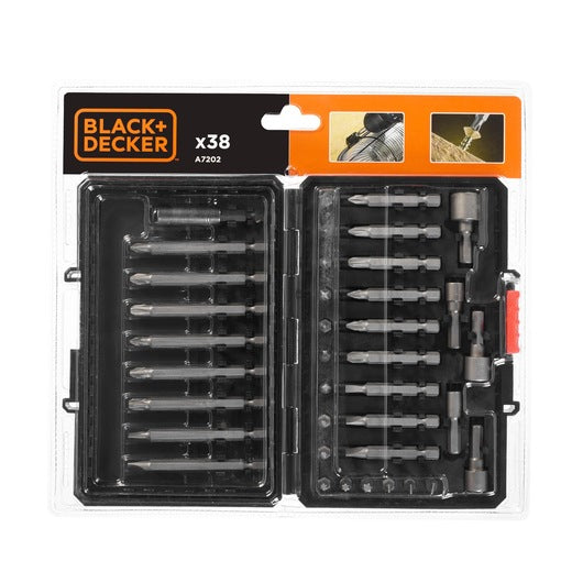 Jogo de bits para chave de fenda Black&Decker (A7202-XJ) (38 peças)