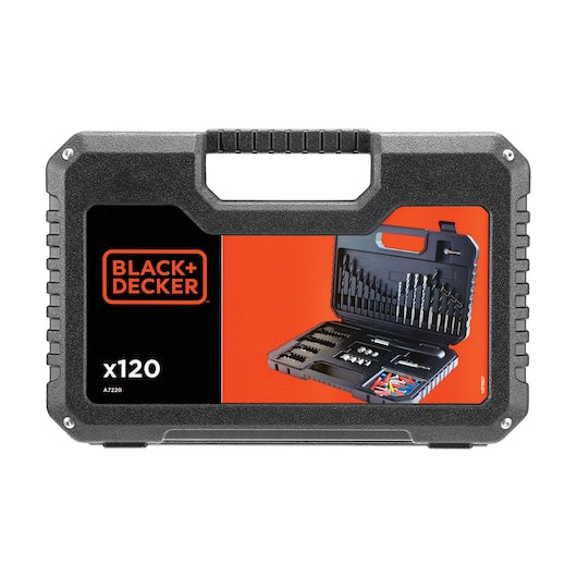 Conjunto de Berbequim e Aparafusadora Black&Decker (A7220-XJ) (120 peças)