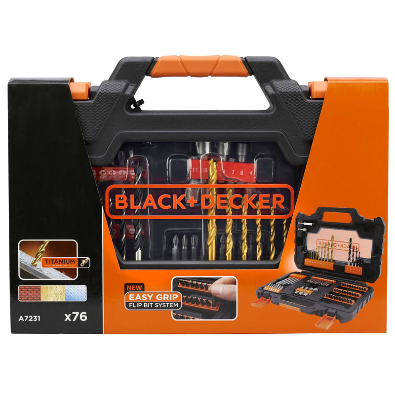 Black&Decker (A7231-XJ) 76-piece set for screwing and drilling