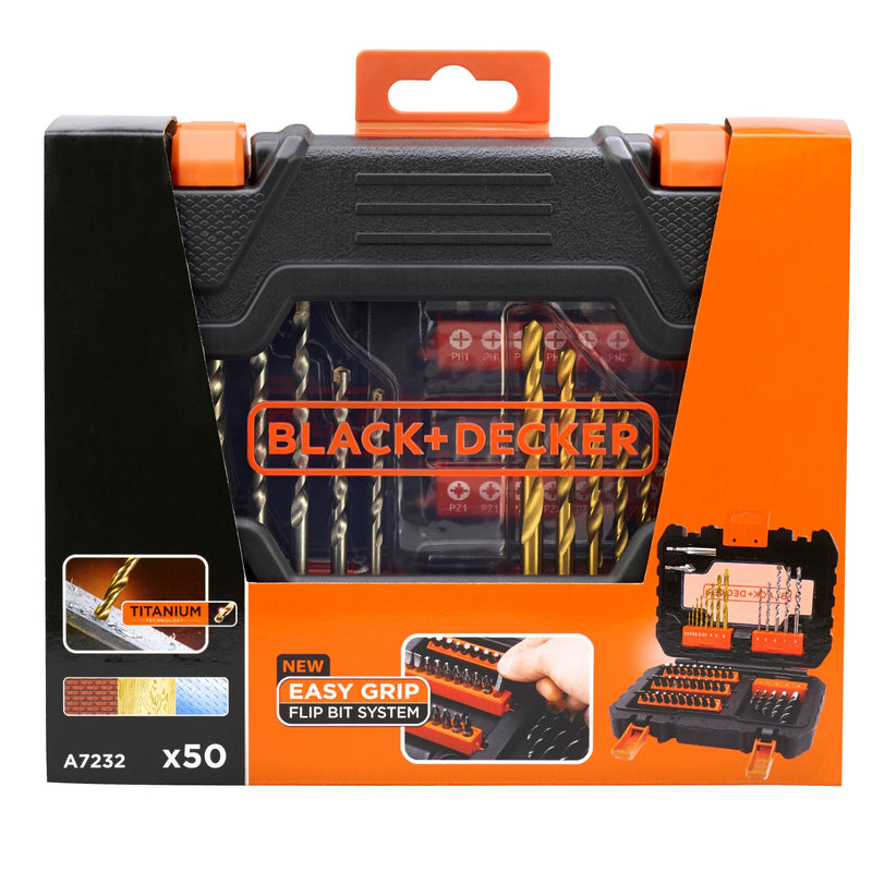 Black&Decker (A7232-XJ) 50-piece set for screwing and drilling