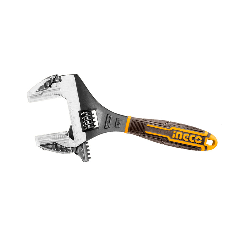 INGCO (HADWG0810) Adjustable Wrench With Dual-Material Handle, 250mm, With Protectors.