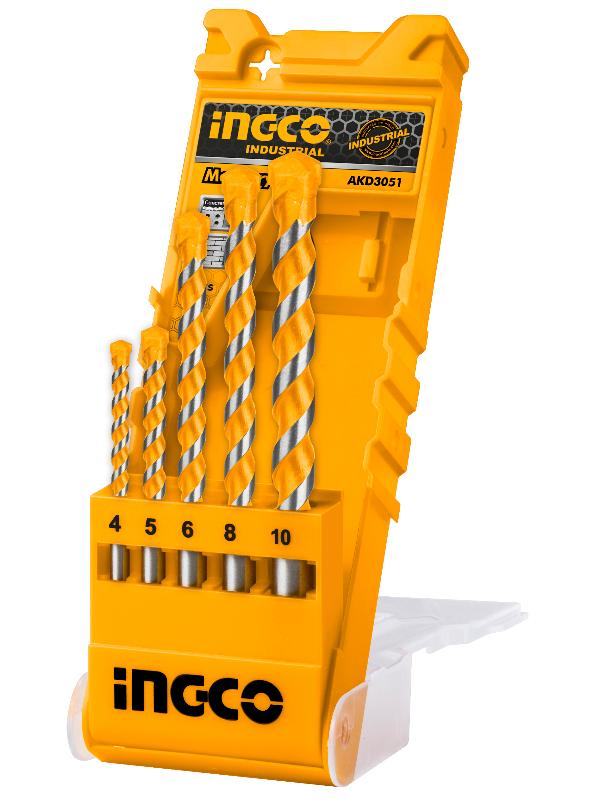 Conjunto de 5 brocas para perfuração de pedra INGCO (AKD3051)