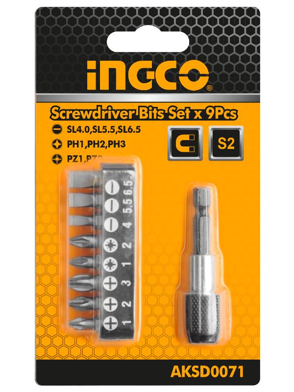 Kit de 8 bits INGCO (AKSD0071) + Adaptador de conexión rápida