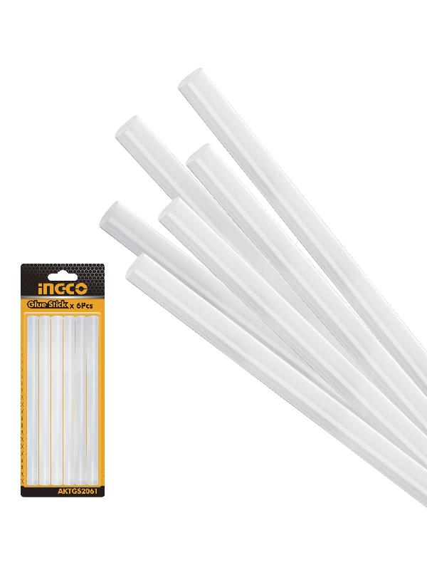 INGCO (AKTGS2061) 6 barras adhesivas para pistola de fusión térmica 11,2 x 200 mm