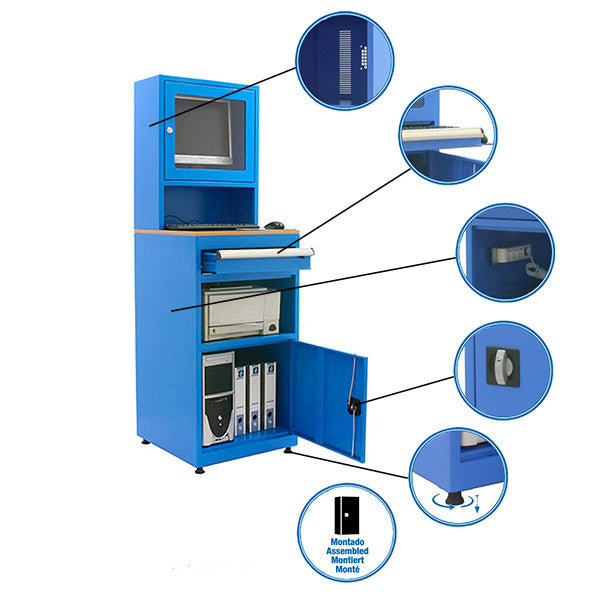 Locker Simonlocker Mon.Computer(C) 1700x560x570 Az 1p/1es - (1700x560x570)