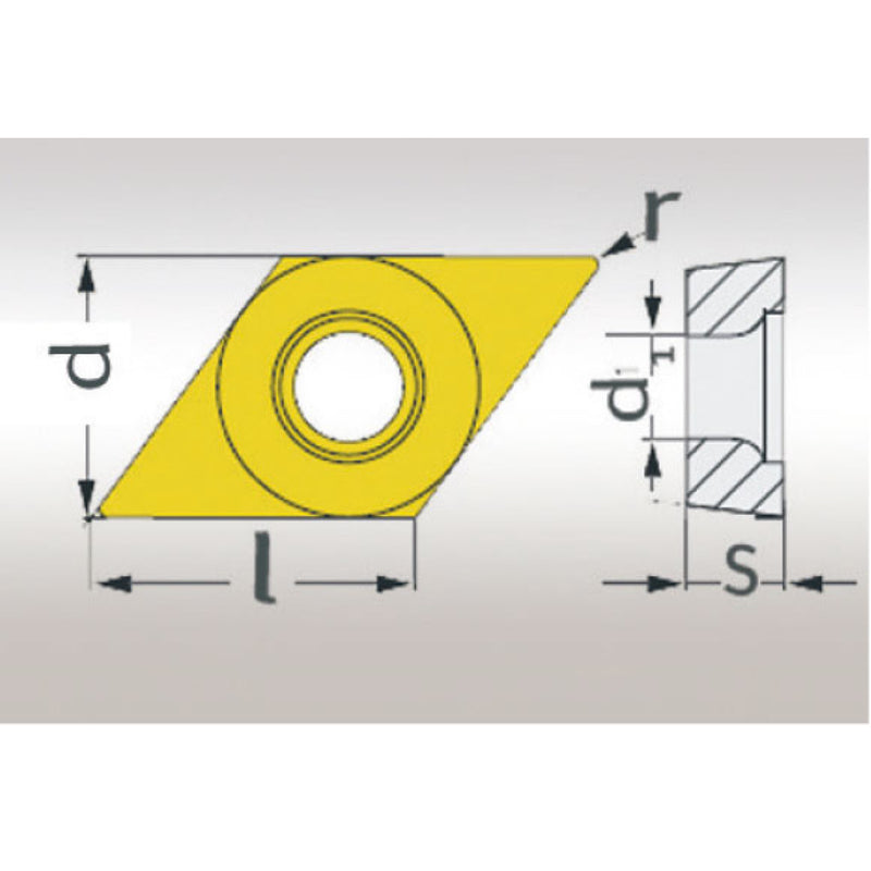 Optimum (3441166) HM replacement inserts ISO DCMT070204