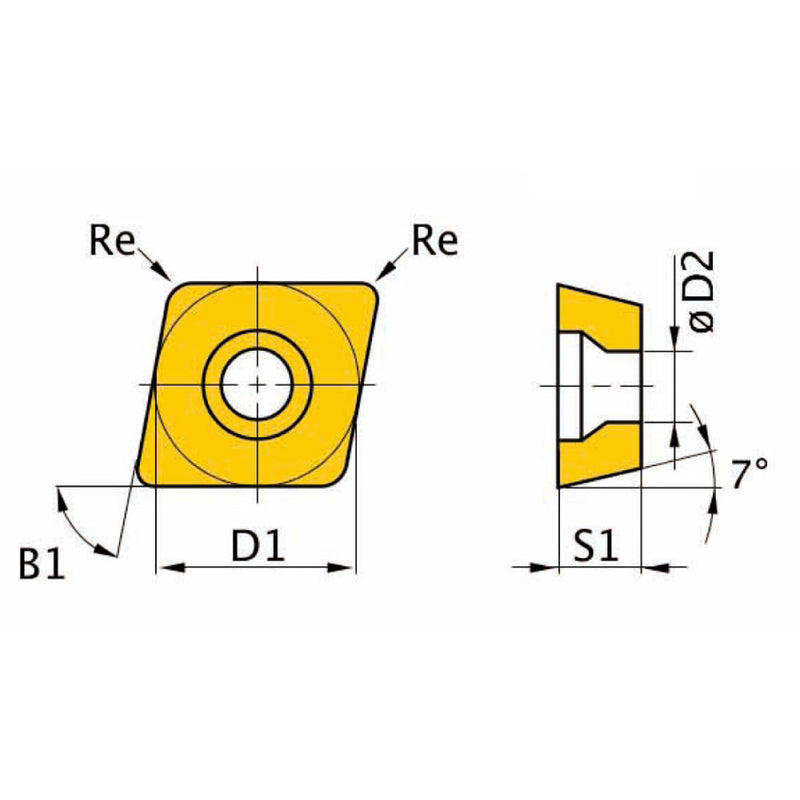 Optimum Pastilhas de substituição (3441282) HM ISO CCMT09T304
