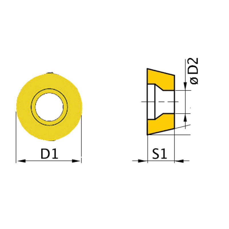 Optimum (3441702) HM replacement inserts ISO RNMM1003MO