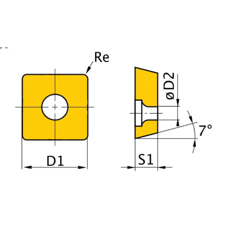 Optimum (3441756) HM replacement inserts ISO SNMG120408