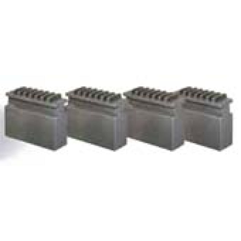 Optimum (3442922) Juego de mordazas blandas de bloque para plato de torno de cuatro mordazas Ø 100 mm DIN 6350