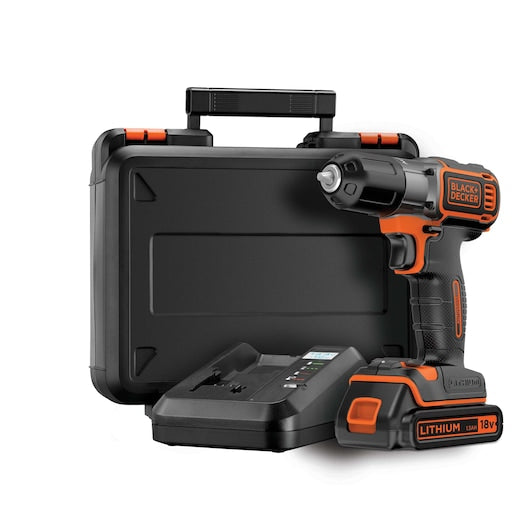 Berbequim/Aparafusadora sem fio Black&Decker (ASD18K-QW) 18V com Autosense™ e Autoselect®