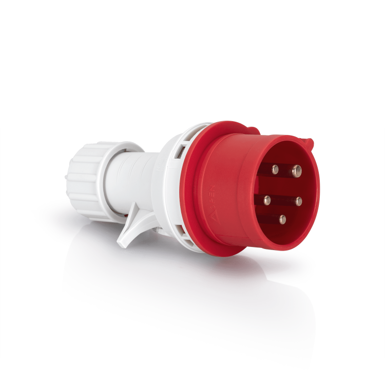 Plugue macho industrial 16A 3P+T+N 380–415V IP44