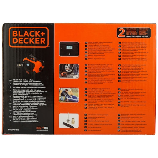 Black&Decker (ASI400-XJ) 12V Inflator