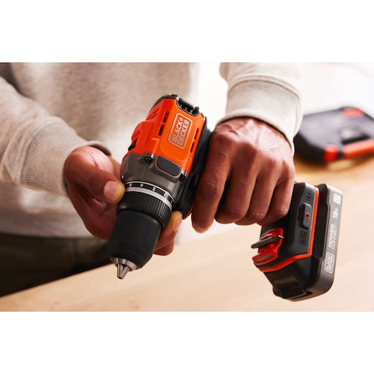 Black&Decker (BCD382XN-XJ) 18V POWERCONNECT™ Cordless Drill Driver (Without Battery or Charger)