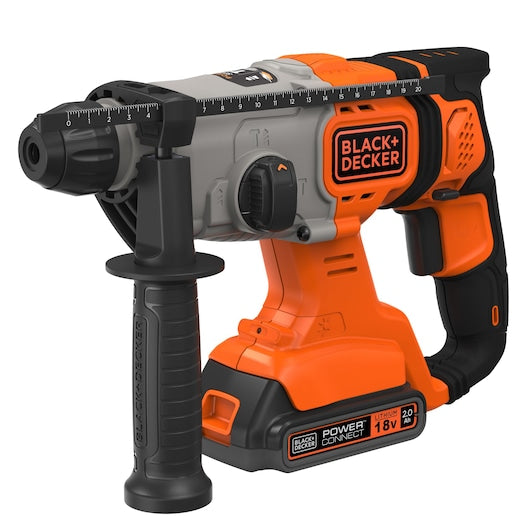 Berbequim de impacto SDS-Plus sem fio Black&Decker (BCD900D1S-QW) 18V 2.0Ah com caixa de ferramentas
