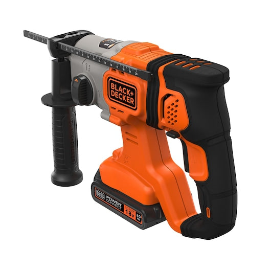 Berbequim de impacto SDS-Plus sem fio Black&Decker (BCD900D1S-QW) 18V 2.0Ah com caixa de ferramentas