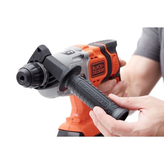 Berbequim de impacto SDS-Plus sem fio Black&Decker (BCD900D1S-QW) 18V 2.0Ah com caixa de ferramentas