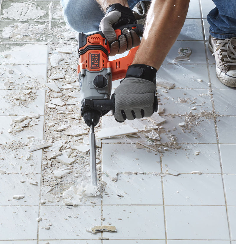 Black&Decker (BCD900E2K-QW) 18V Cordless 2.5Ah SDS-Plus Hammer Drill With Kit Box