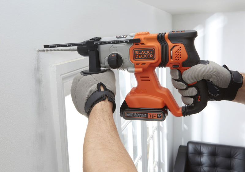 Black&Decker (BCD900E2K-QW) 18V Cordless 2.5Ah SDS-Plus Hammer Drill With Kit Box