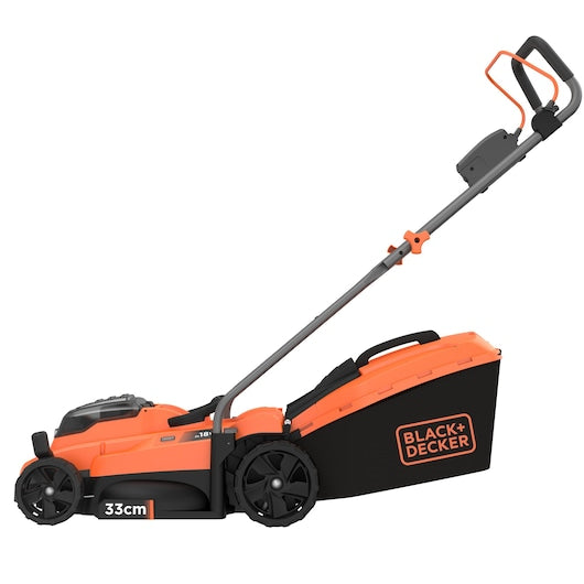 Cortacésped compacto inalámbrico Black&Decker (BCMW33182L2-GB), 2 x 18 V, 2,0 Ah, 33 cm