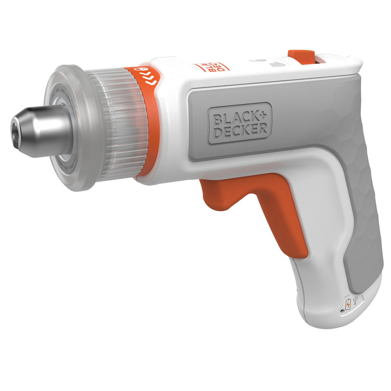 Black&Decker (BCRTA01-XJ) HEXDRIVER 3.6V furniture screwdriver with integrated 1.5Ah battery, 5 tips, hex key and USB cable